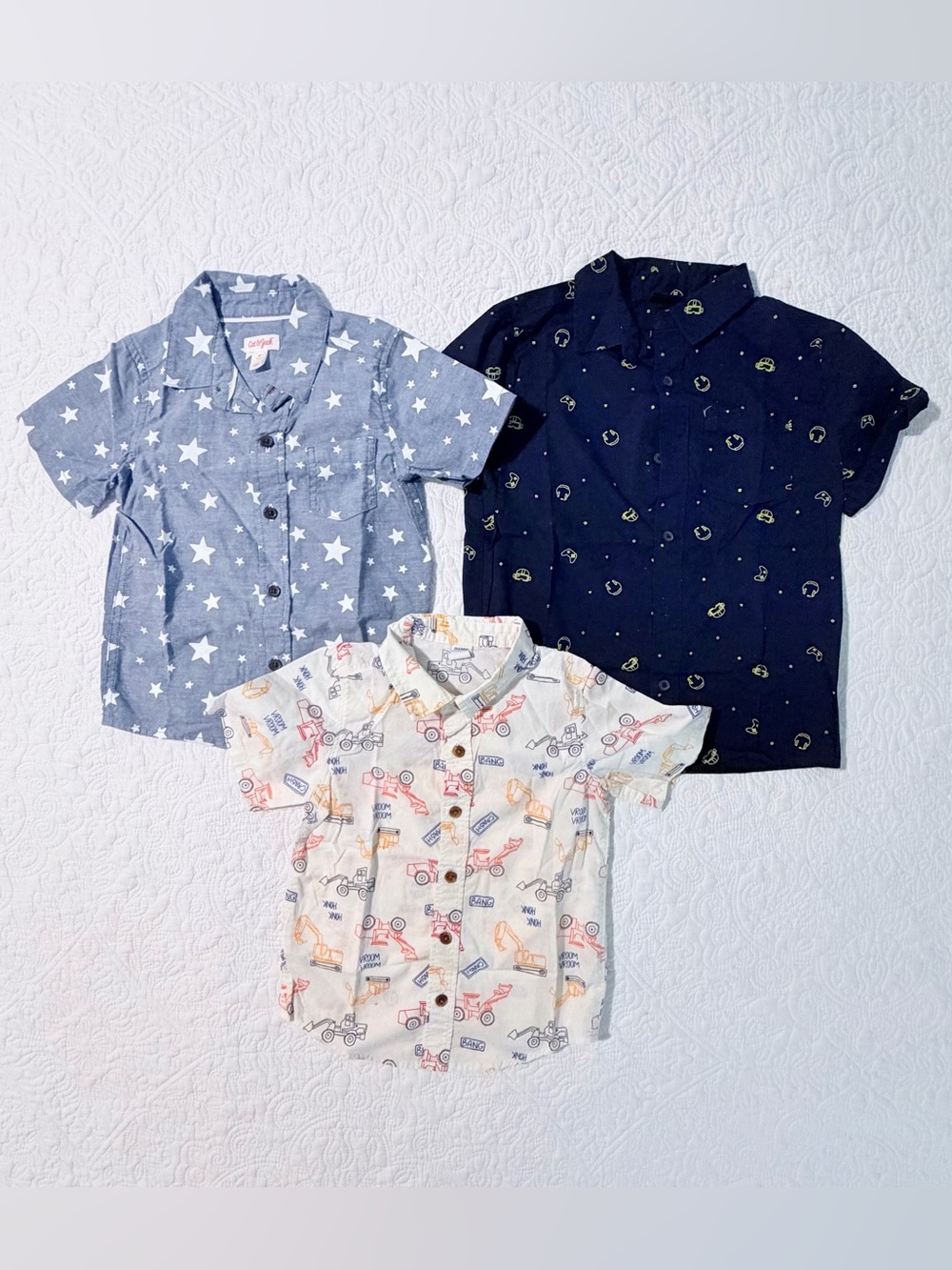 Toddler Boys 3 Piece Button Down Shirt Bundle | Size 4T